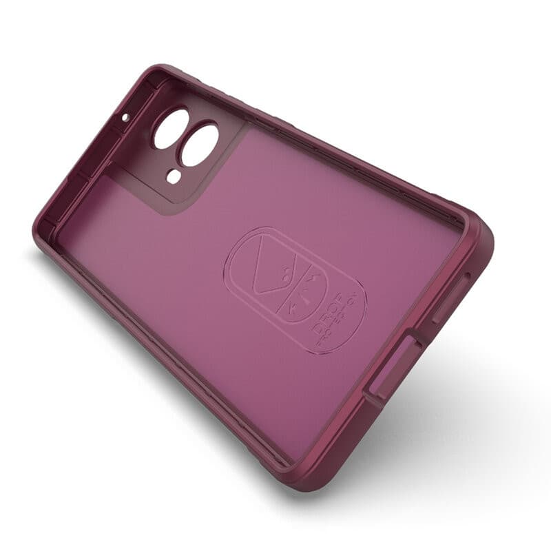 Husa Motorola Moto G85, Wave Silicone, protectie camera, catifea in interior, light purple — 5