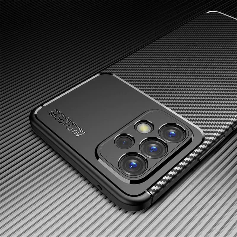 Husa Carbon Fiber pentru Samsung Galaxy A33 5G, aspect carbon, neagra — 3
