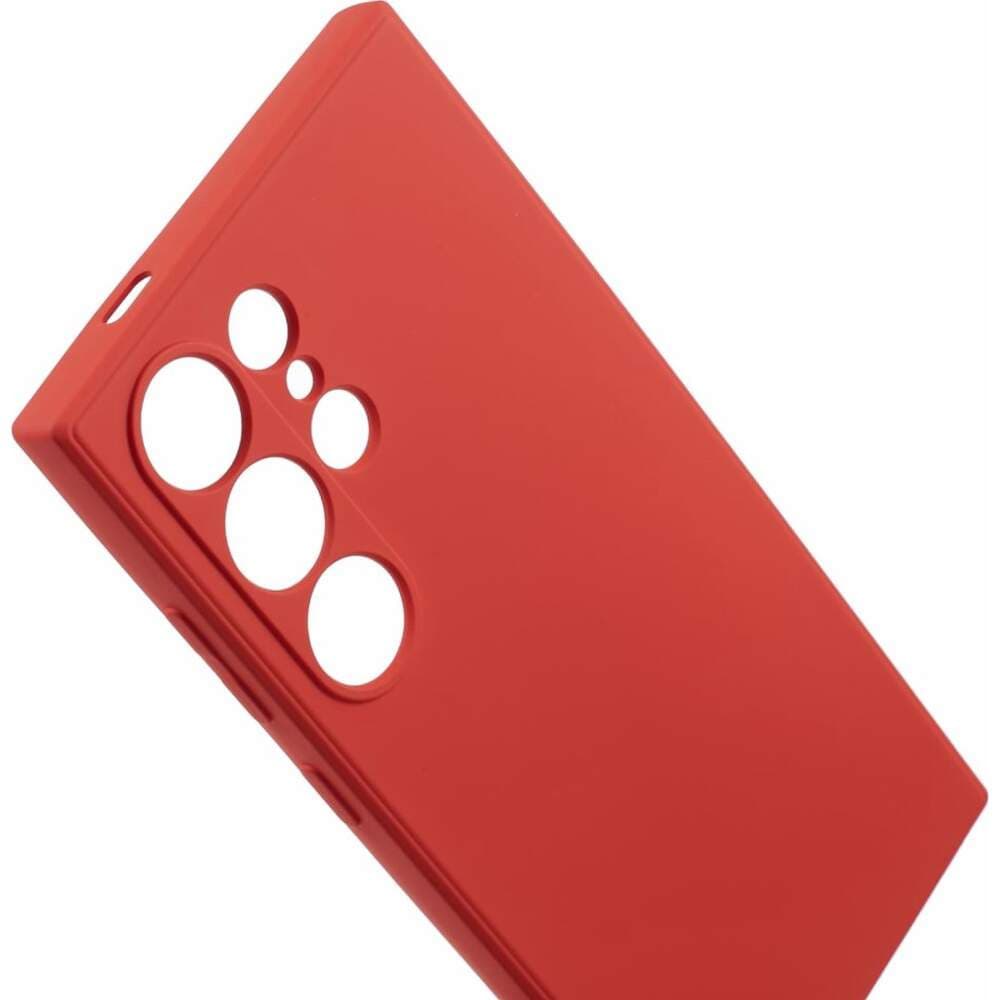 Husa Samsung Galaxy S25 Ultra, Luxury Silicone, catifea in interior, protectie camere, rosie — 2