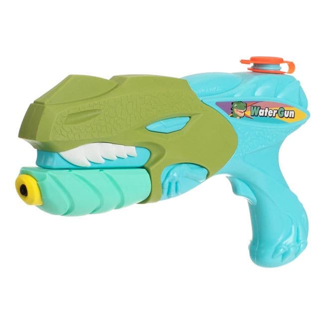 Jucarie pistol cu apa, 27 cm, plastic, Dinozaur, turcoaz/verde — 2