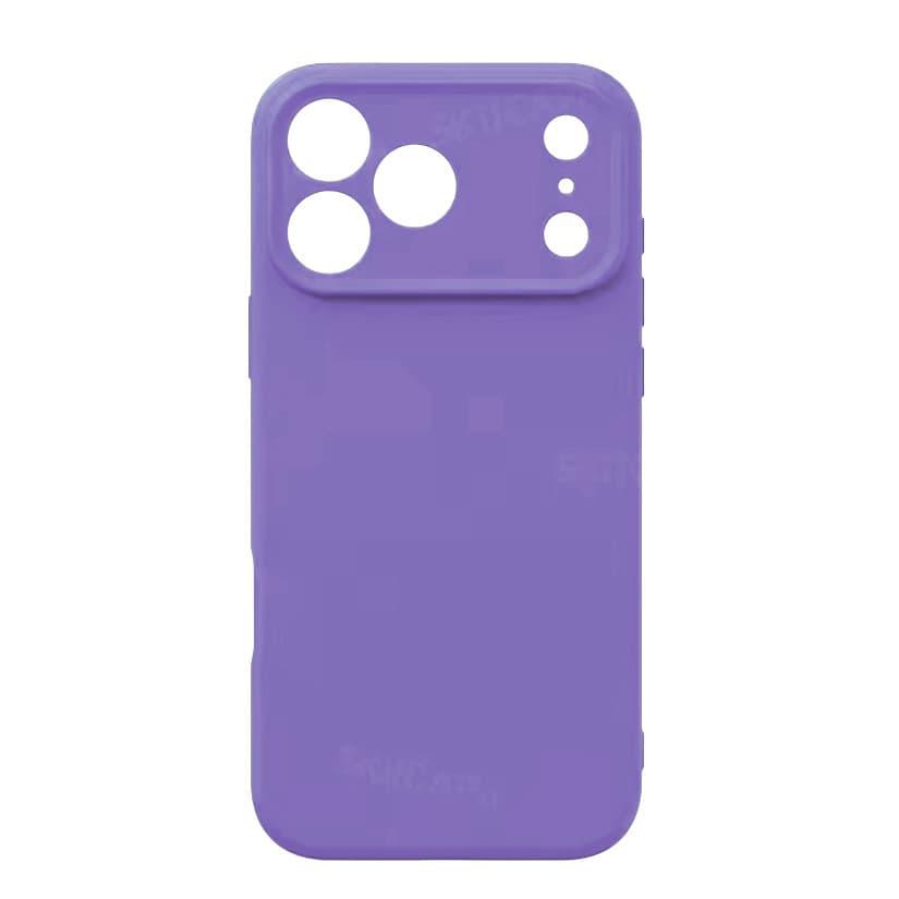 Husa Apple iPhone 17 Pro Max, Luxury Silicone, protectie camera, catifea in interior, mov — 2