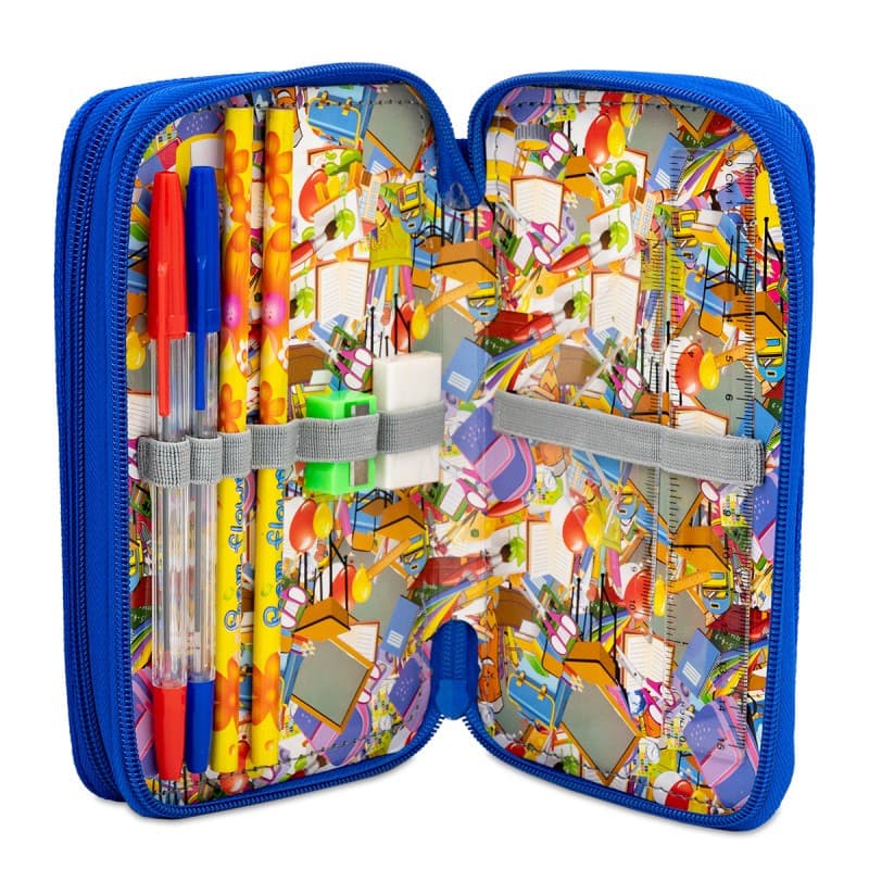 Penar echipat CNX Bufnita, 2 fermoare, 20 de piese incluse, 20 x 12.5 x 4 cm, albastru — 2