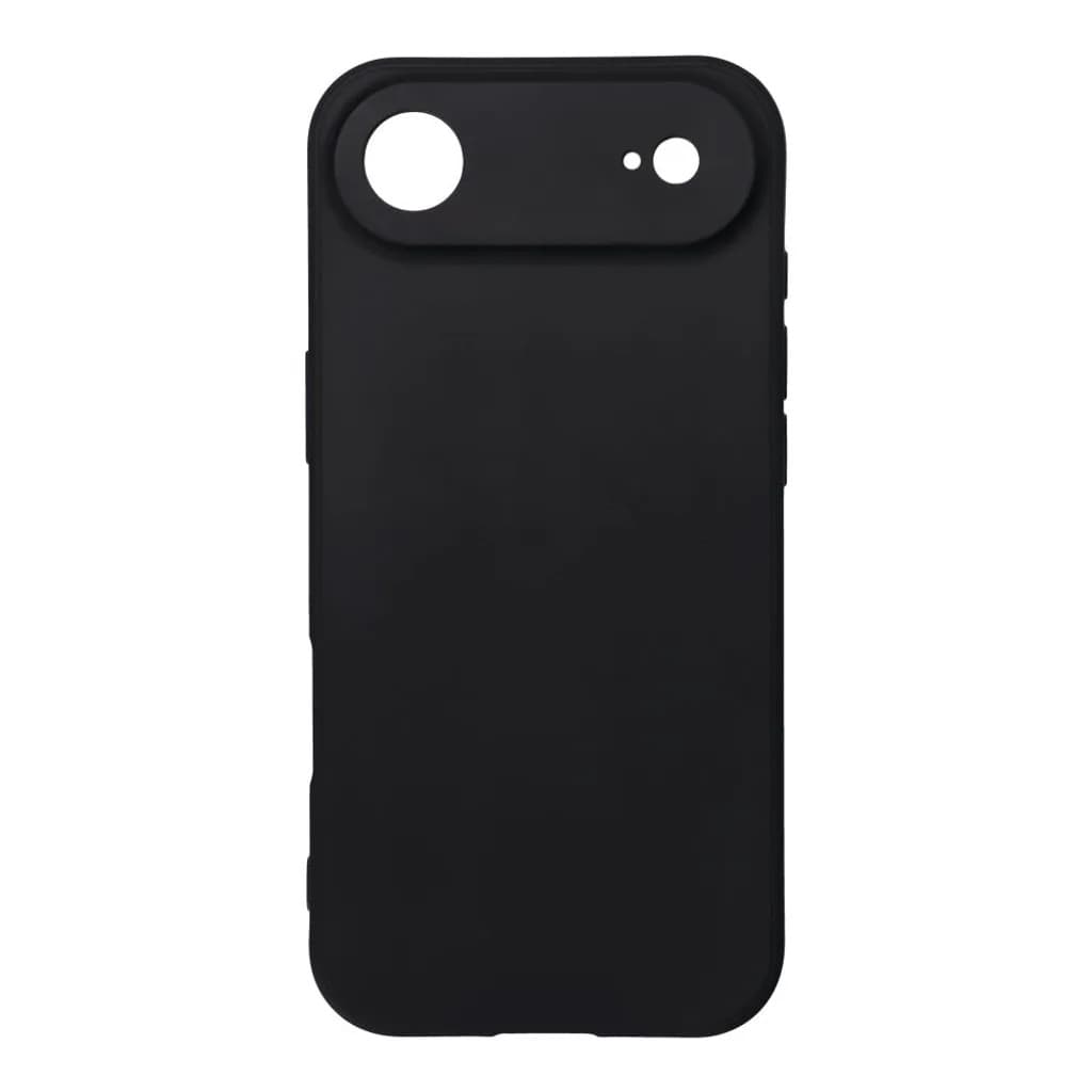 Husa Apple iPhone 17 Air, Luxury Silicone, catifea in interior, protectie camere, neagra — 2