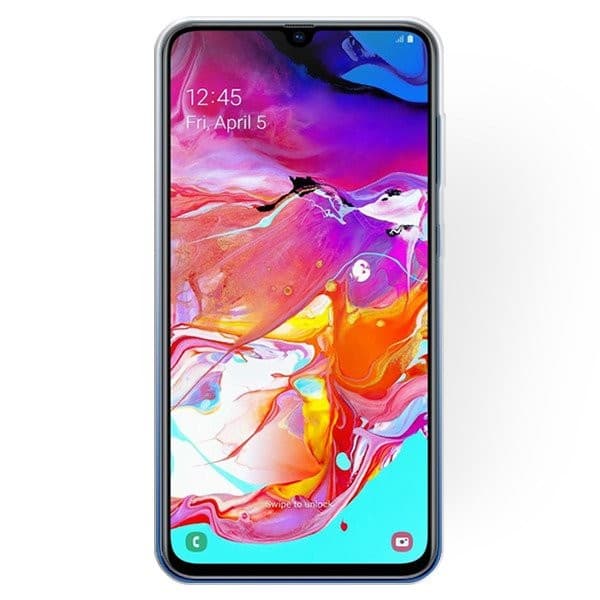 Husa Luxury Glitter Gradient pentru Samsung Galaxy A41, albastru cu argintiu — 2