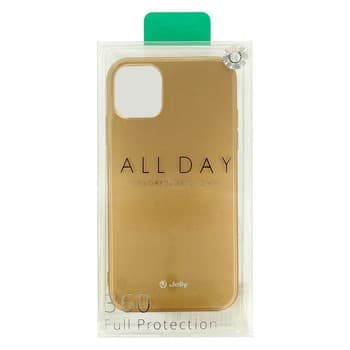Husa de protectie Jelly All Day pentru Apple iPhone 12 Mini, silicon jelly auriu — 5
