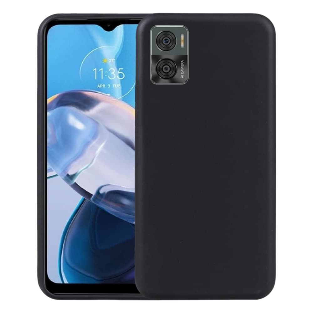 Husa protectie Motorola Moto E13, Matt TPU, silicon moale, verde — 2