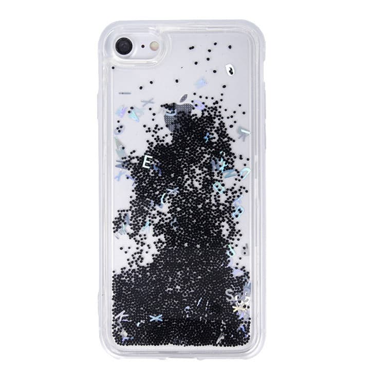 Husa de protectie pentru Samsung Galaxy S10e, lichid si litere, neagra — 2