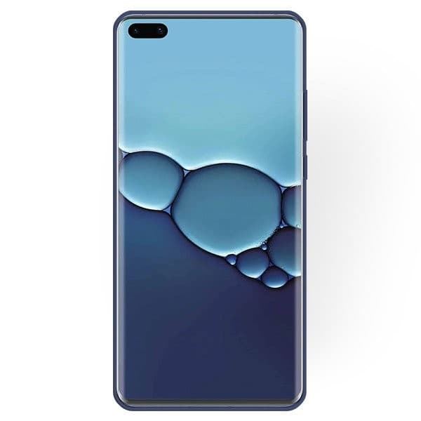 Husa Huawei P40 Matt TPU, silicon moale, albastru inchis — 2
