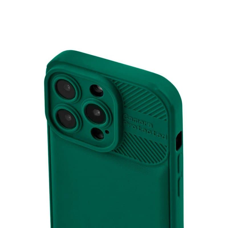 Husa Apple iPhone 12 Pro, Camera Protect, silicon moale, flexibil, verde — 2