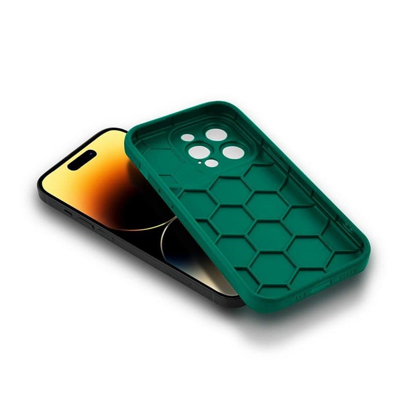 Husa Apple iPhone 12 Pro, Camera Protect, silicon moale, flexibil, verde — 3