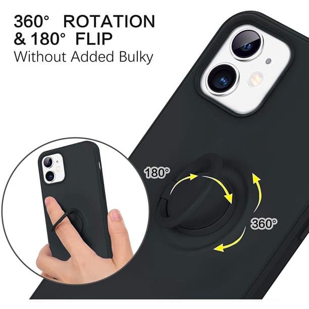 Husa protectie Xiaomi Redmi 10, Finger Ring, portocalie — 3