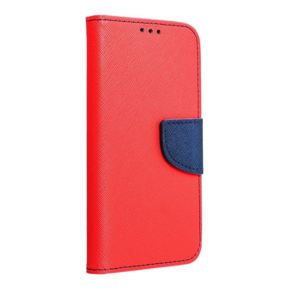 Husa protectie Samsung Galaxy S22+ (S22 Plus), Fancy Case, tip carte, inchidere magnetica, rosu/albastru — 2