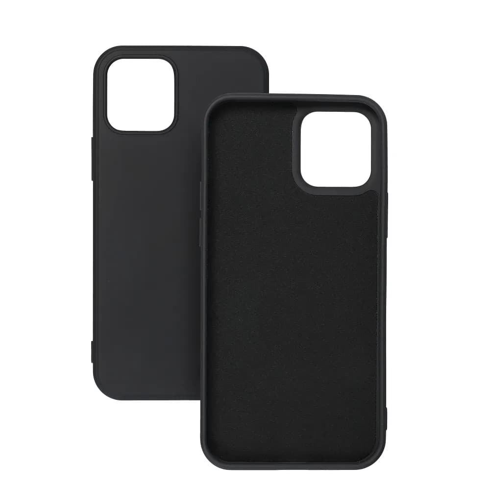 Husa Samsung Galaxy A13 4G Luxury Silicone, catifea in interior, protectie camere, neagra — 3