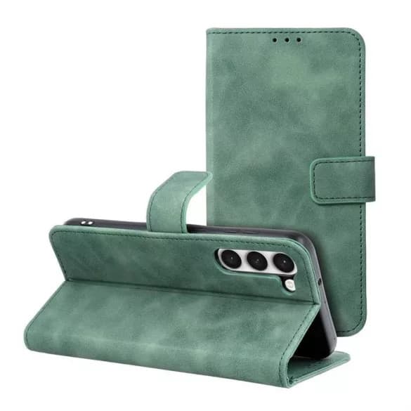 Husa Samsung Galaxy S23+ (S23 Plus), Tender Book, inchidere cu clapa magnetica, verde — 2