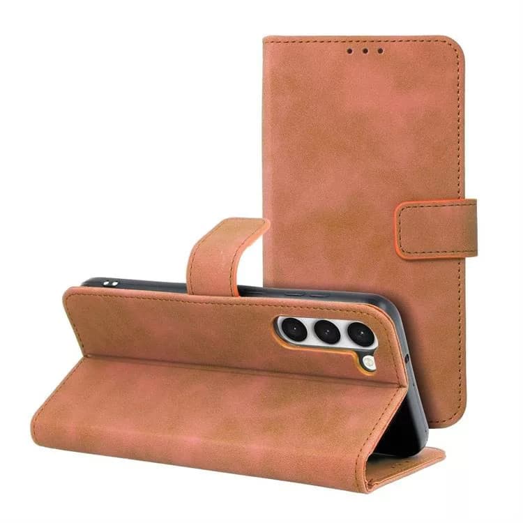 Husa protectie Xiaomi 13 Lite, Tender Book, inchidere cu clapa magnetica, maro — 3