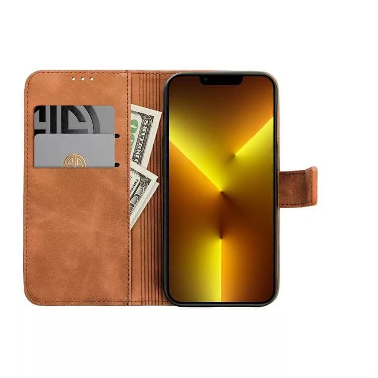 Husa protectie Xiaomi 13 Lite, Tender Book, inchidere cu clapa magnetica, maro — 4