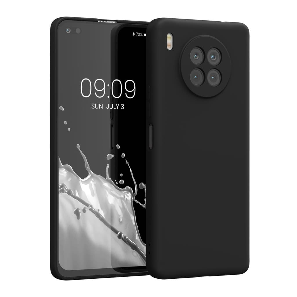 Husa protectie Honor 50 Lite, Matt TPU, silicon moale, negru