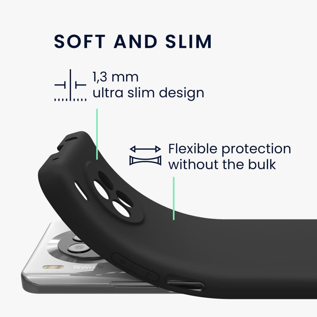 Husa protectie Honor 50 Lite, Matt TPU, silicon moale, negru — 3