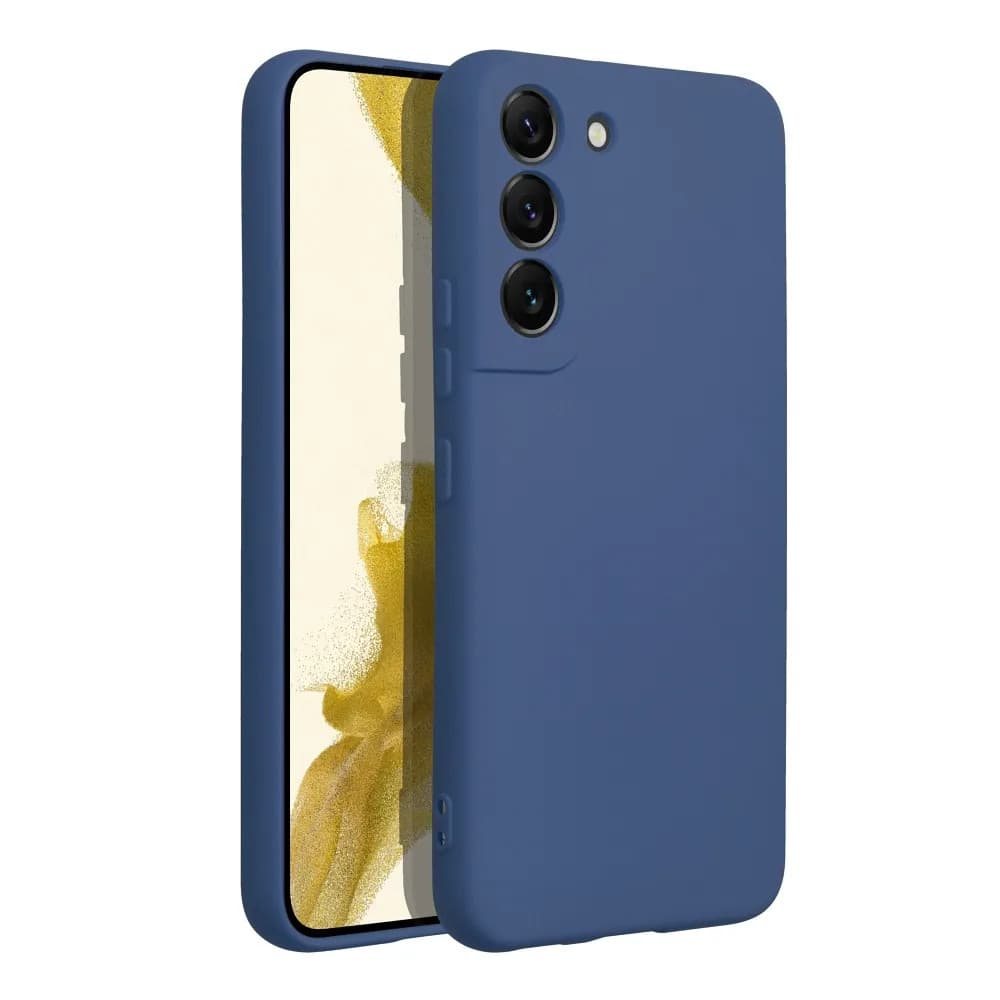 Husa Samsung Galaxy S23 FE, Luxury Silicone, catifea in interior, protectie camere, albastru inchis — 2