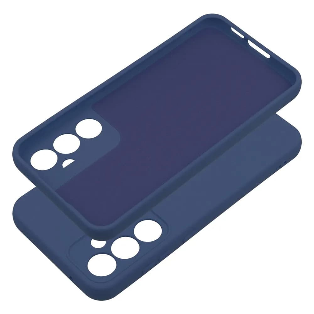 Husa Samsung Galaxy S23 FE, Luxury Silicone, catifea in interior, protectie camere, albastru inchis — 3