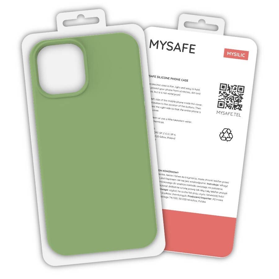 Husa protectie MySafe Silic pentru Apple iPhone 11 Pro, catifea in interior, verde kaki — 7