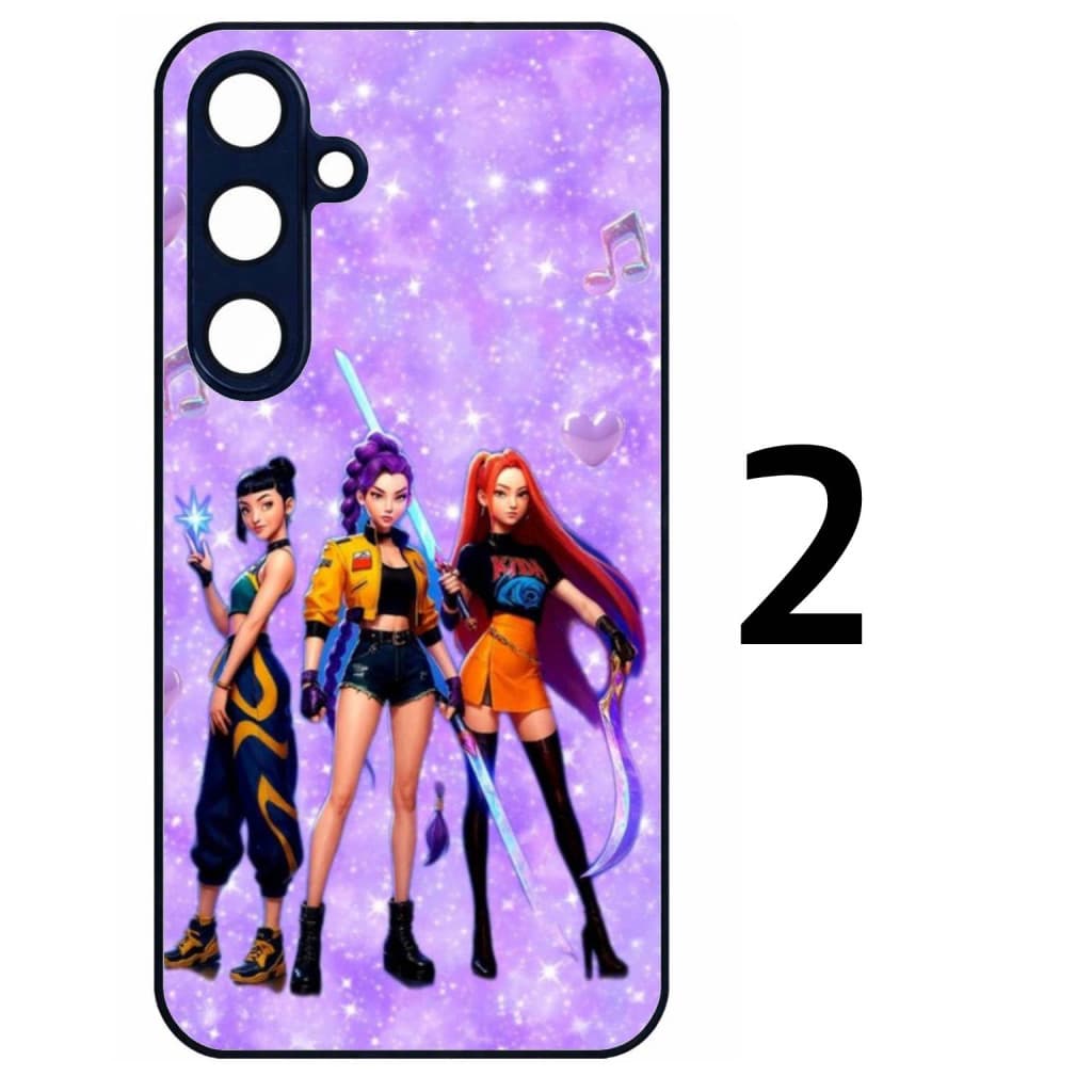 Husa protectie Samsung Galaxy A36, Colorful Aluminium TPU, KPop Demon Hunters, diverse modele — 3