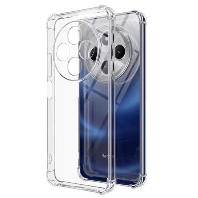 Husa Xiaomi Redmi 14C, TPU transparent, intarituri in colturi, grosime 1,5 mm