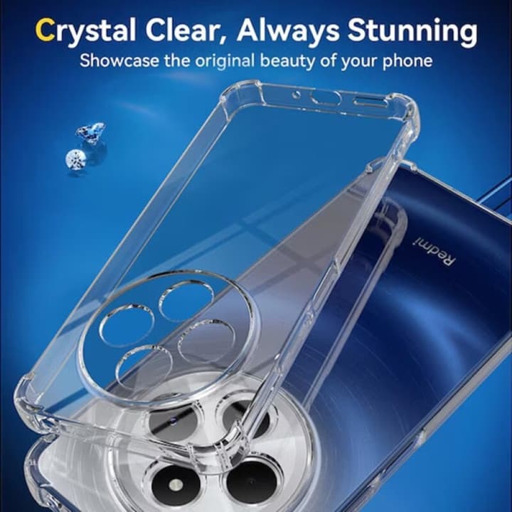 Husa Xiaomi Redmi 14C, TPU transparent, intarituri in colturi, grosime 1,5 mm — 2