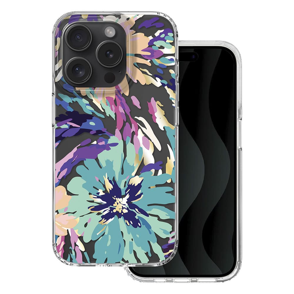 Husa Apple iPhone 15 Pro, IMD Print Case, TPU flexibil, transparent, Splash