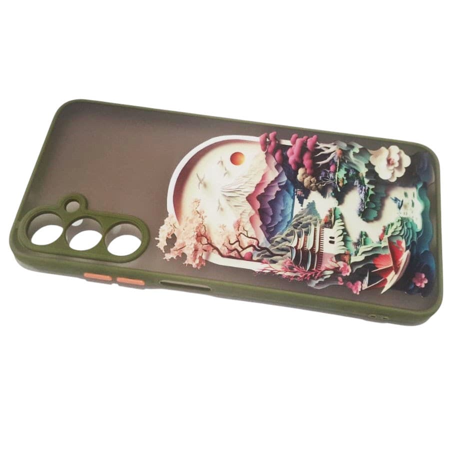 Husa Samsung Galaxy A05s, Ultra Trendy, protectie camera, TPU + PC, margini verzi — 2