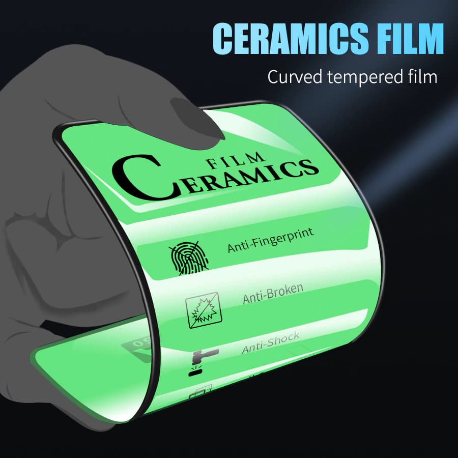 Folie de protectie Ceramic Film pentru Samsung Galaxy A52 4G/5G, margini negre — 2
