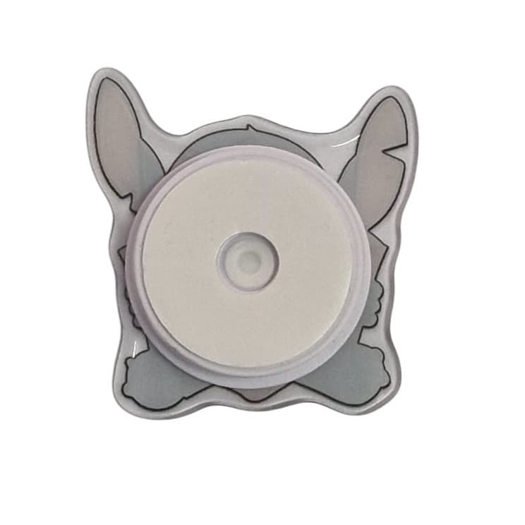 Suport telefon mobil tip popsocket, model Stitch citind — 2