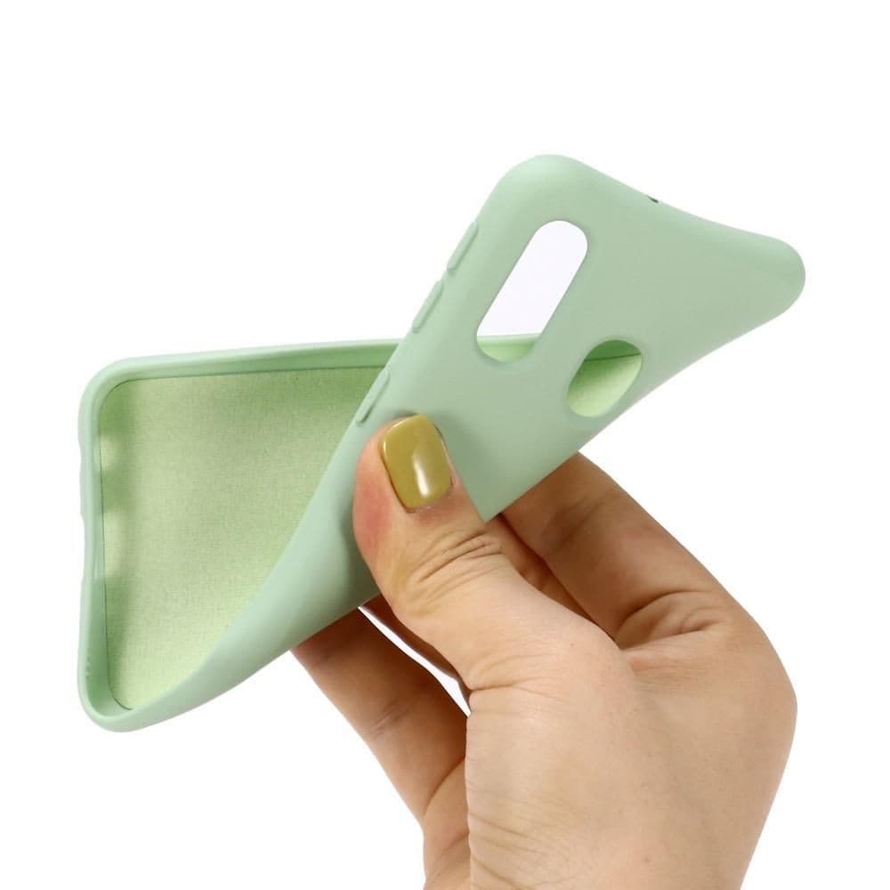 Husa Liquid Silicone Case pentru Apple iPhone 12 Mini, interior microfibra, galbena — 3