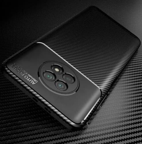 Husa Xiaomi Redmi Note 13 5G, Carbon Fiber, aspect carbon, protectie camere, neagra — 2