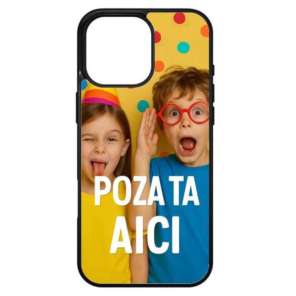 Husa Apple iPhone 16 Plus, Colorful Aluminium TPU, personalizata cu poza ta!