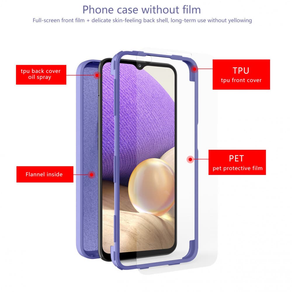Husa Samsung Galaxy S21 FE, Luxury 360° (fata + spate), catifea in interior, protectie camere, roz pal — 4