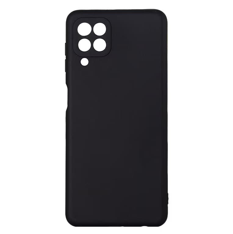Husa Samsung Galaxy A12, Luxury Silicone, catifea in interior, neagra