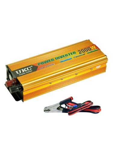 Invertor auto UKC SSK-2000W, 12V/220V, port USB 5V, putere 2000W — 3