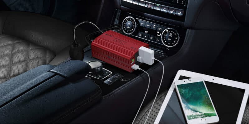 Invertor auto UKC SSK-2000W, 12V/220V, port USB 5V, putere 2000W — 4