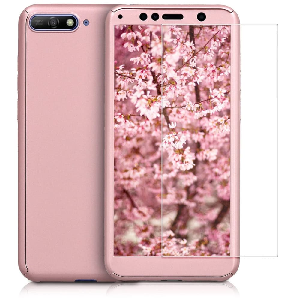 Husă Huawei Nova 5T / Honor 20, Full Cover 360°(față + spate + sticlă), rose gold — 2
