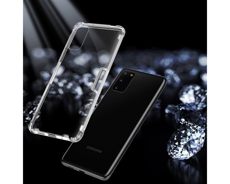 Husa de protectie Nillkin Nature TPU Case pentru Samsung Galaxy S20, colturi intarite, transparenta — 3