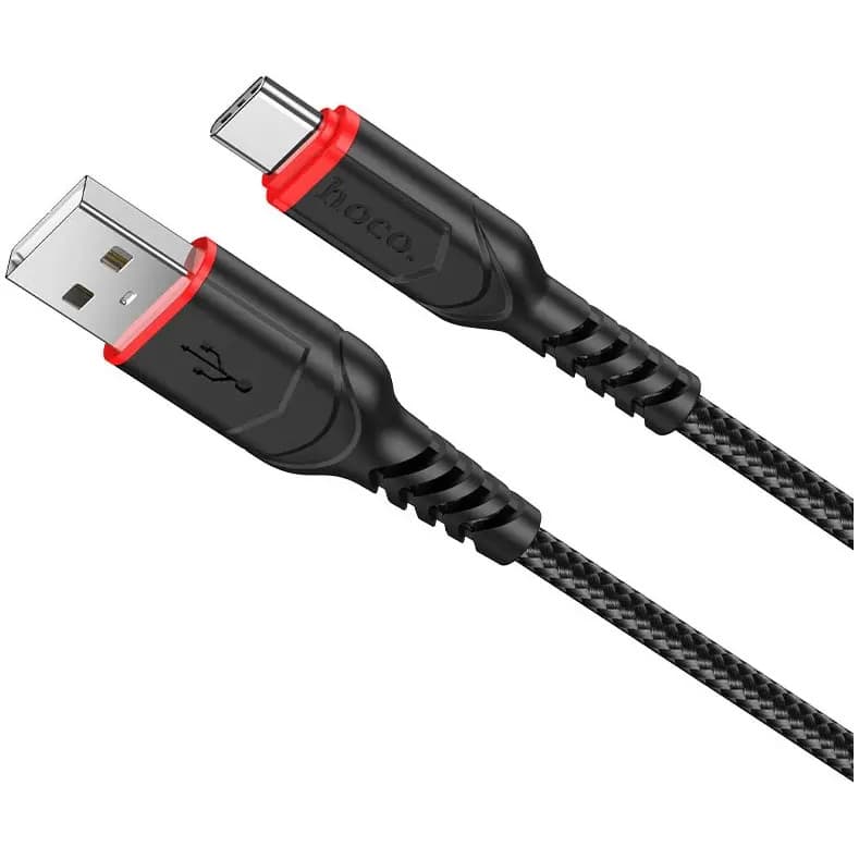 Cablu de date si incarcare Hoco X59, USB to Type-C, 3A, 1 metru, negru