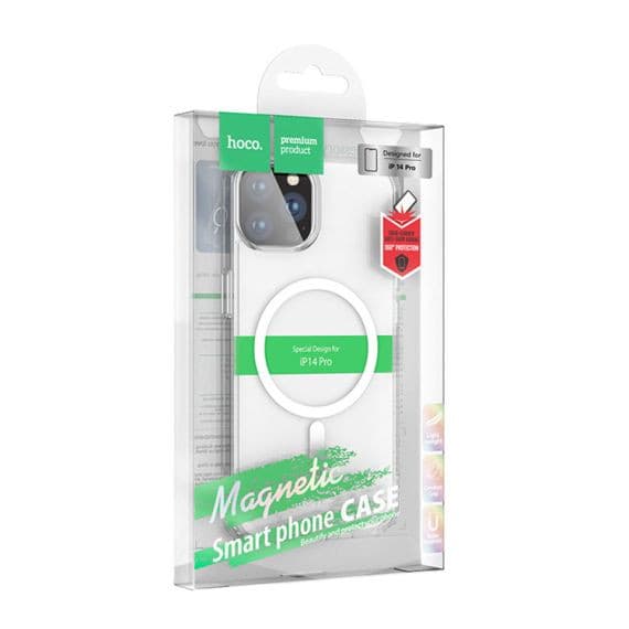 Husa protectie Apple iPhone 14 Pro, Hoco Premium Magsafe TPU, ShockProof, incarcare magsafe, transparenta — 7