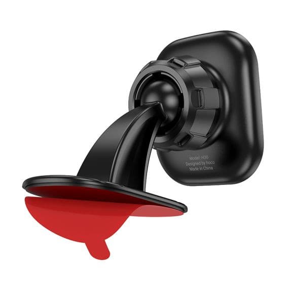 Suport auto magnetic Hoco H30, rotire la 360 de grade, prindere adeziva, negru — 3