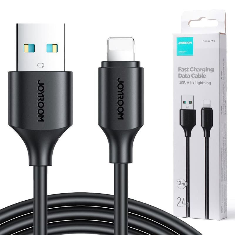 Cablu de date si incarcare Lightning (iPhone) Joyroom S-UL012A9, 2 metri, 2.4A, negru