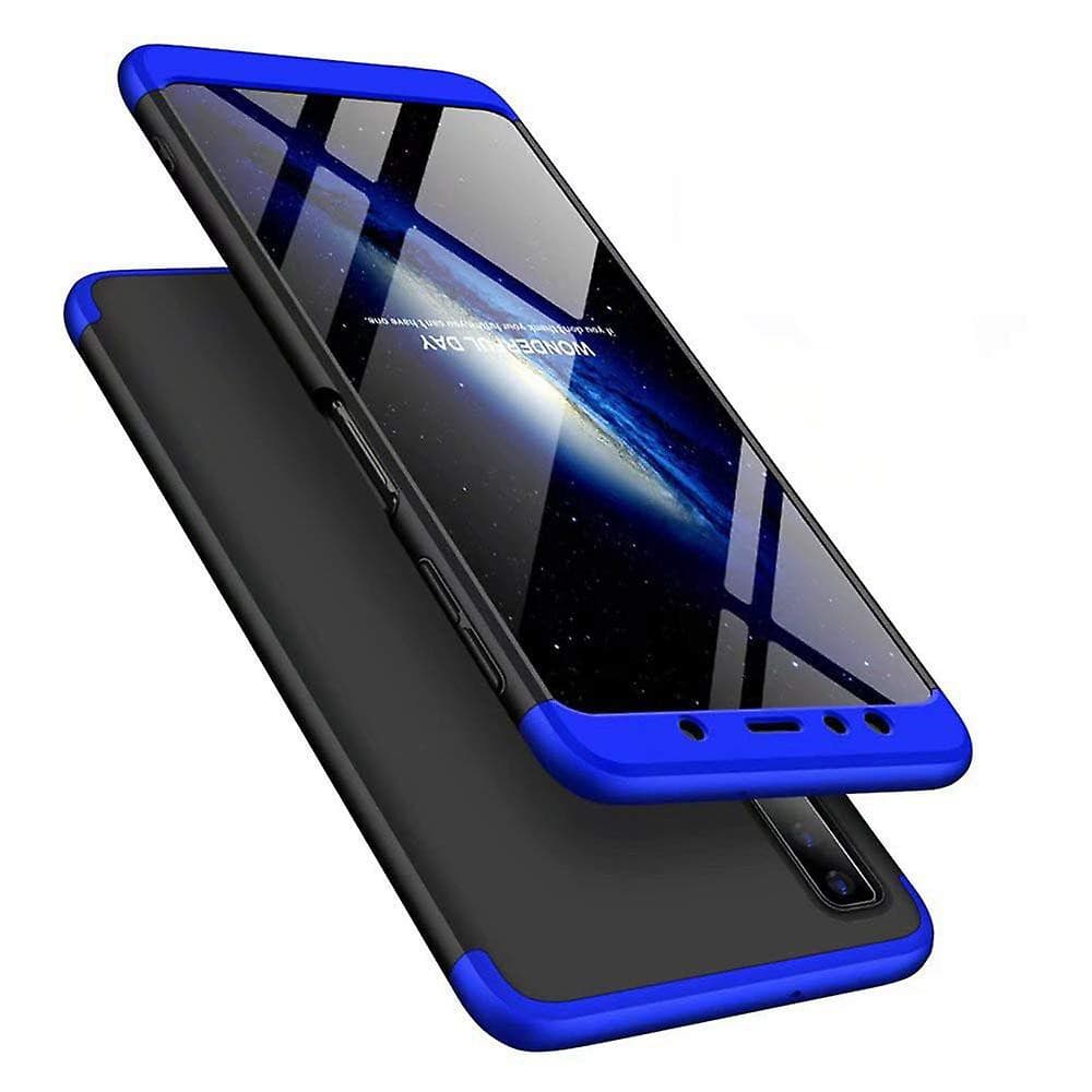 Husa Full Cover GKK (fata + spate) pentru Xiaomi Redmi Note 5A, negru cu albastru — 2