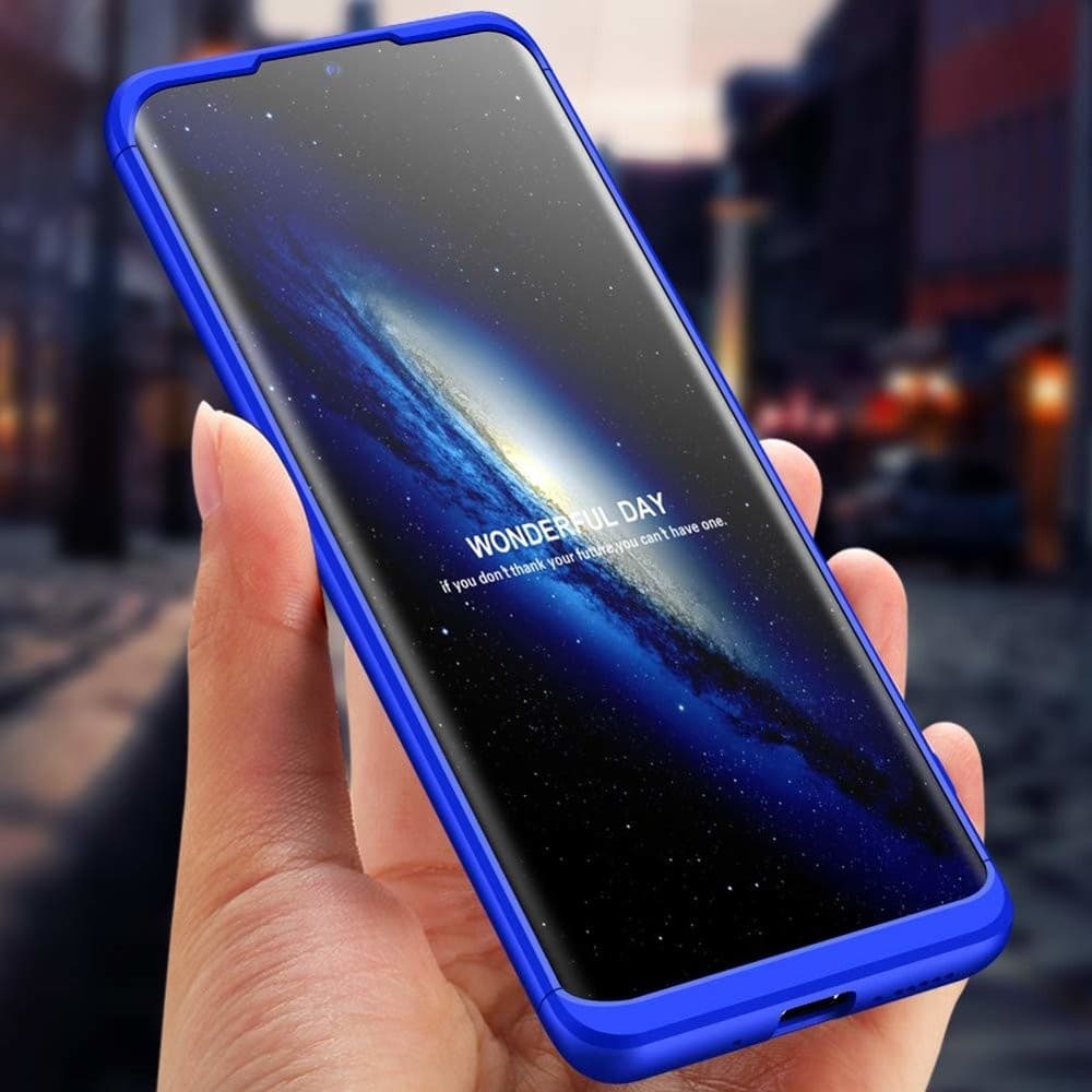Husa Full cover GKK (fata + spate) pentru Huawei Mate 20, albastra — 6