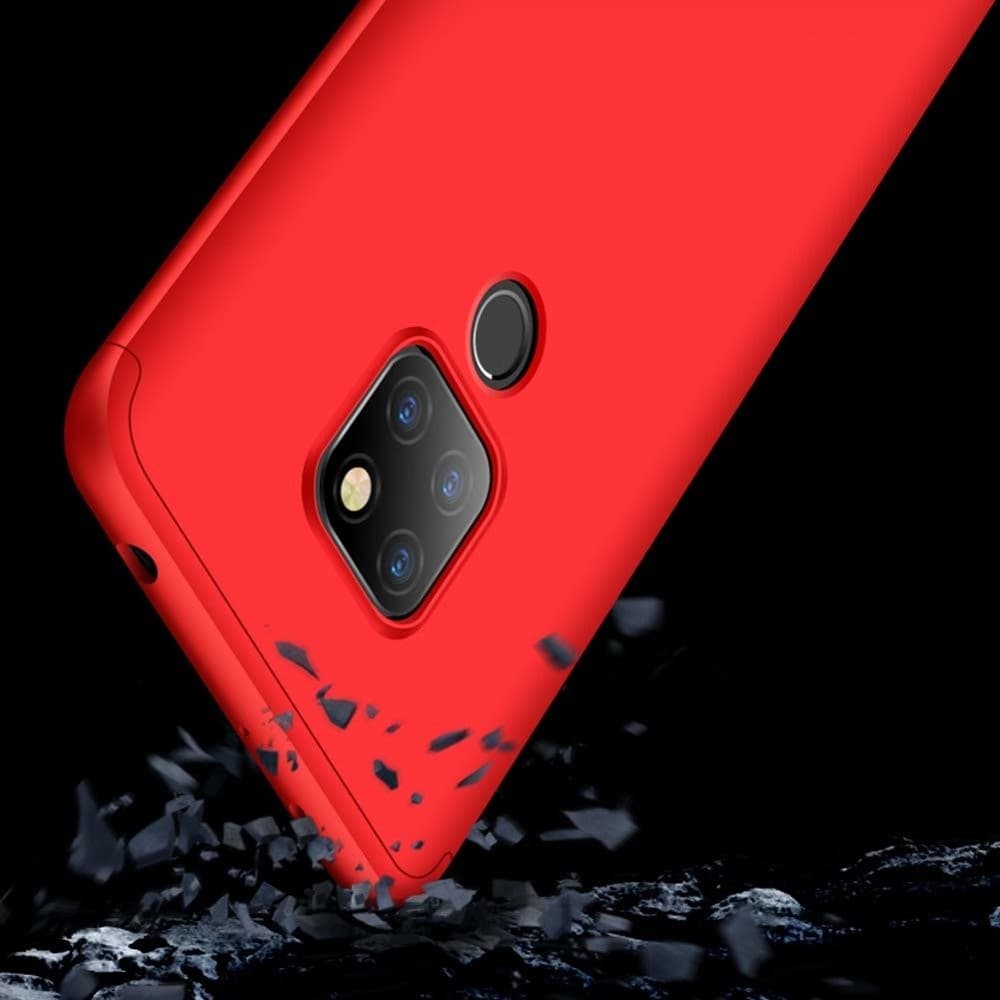 Husa Full cover GKK (fata + spate) pentru Huawei Mate 20, rosie — 3