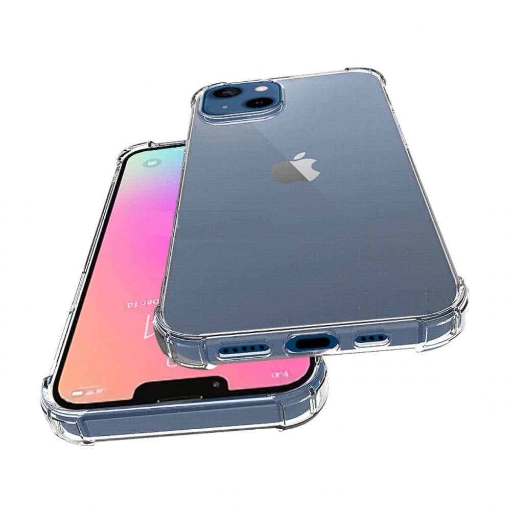 Husa Apple iPhone 13, TPU transparent, intarituri in colturi, grosime 1,5 mm — 3