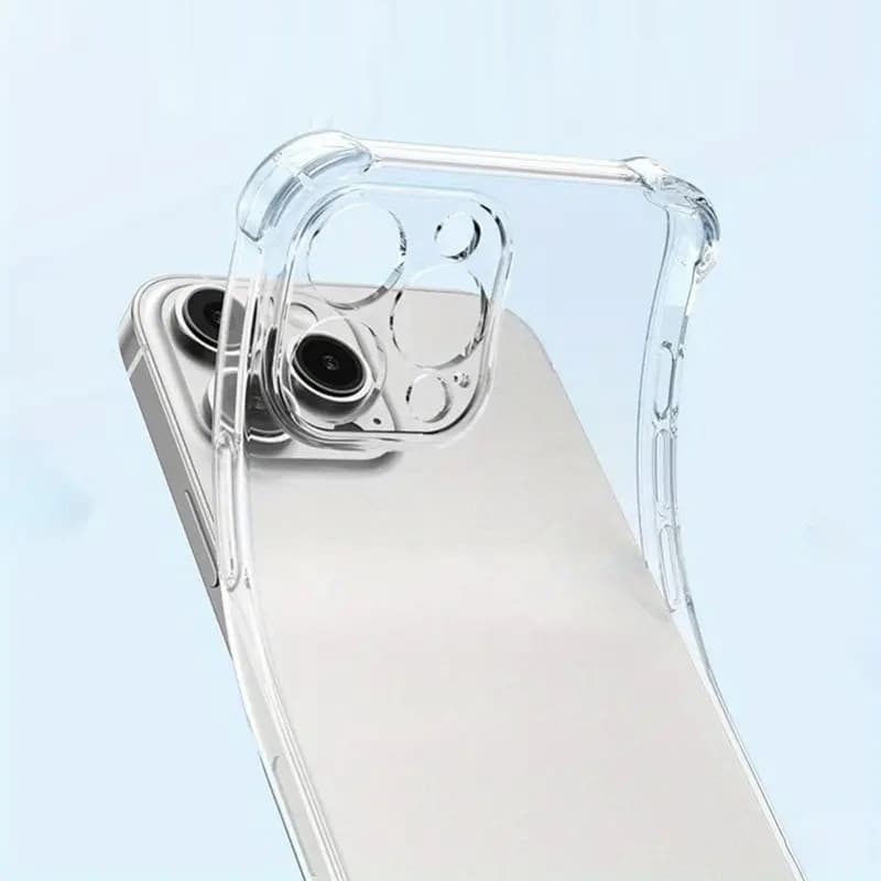Husa Apple iPhone 16 Pro Max, TPU transparent, intarituri in colturi, protectie camere, grosime 1,5 mm — 2